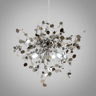 Nordic Designer Leaf Chandelier – Elegant Minimalist Ceiling Light