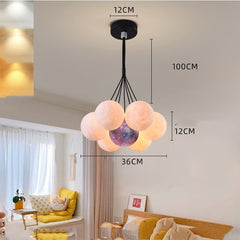 Nordic Moon Bubble Chandelier – Luxury Bedroom Statement Light