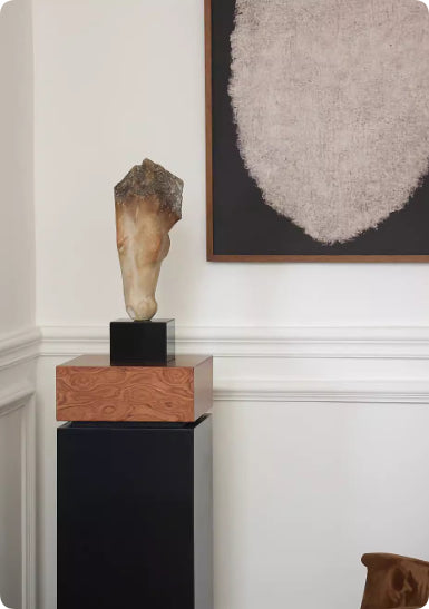 French Retro Abstract Horse Head Art Sculpture