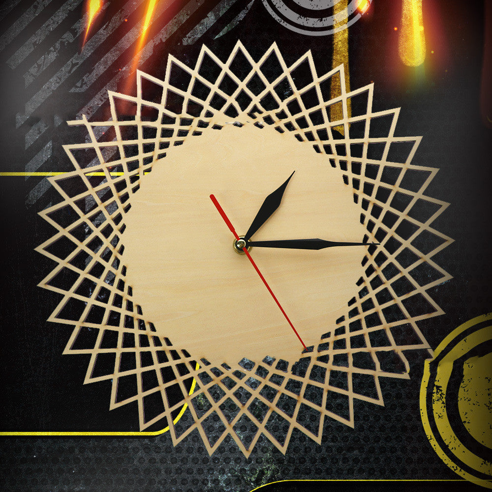 Geometric Abstract Graphic Wall Clock Modern