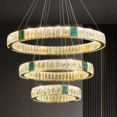 Light Luxury Crystal Chandelier for Living Room, Dining, Bedroom & Study