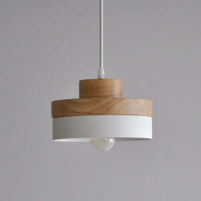 Nordic Solid Wood Chandelier – Elegant Square & Round Pendant Light