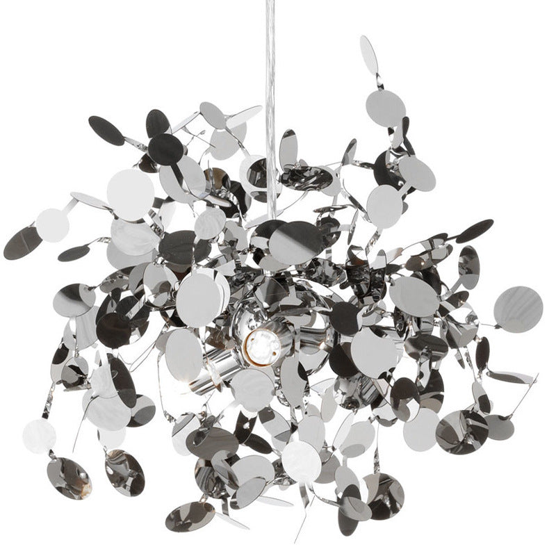 Nordic Designer Leaf Chandelier – Elegant Minimalist Ceiling Light