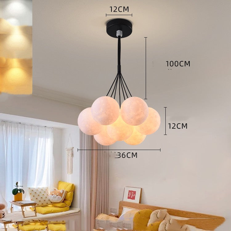 Nordic Moon Bubble Chandelier – Luxury Bedroom Statement Light