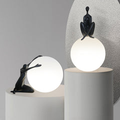 Modern Humanoid Moon Lamp – Creative Bedside Table Light