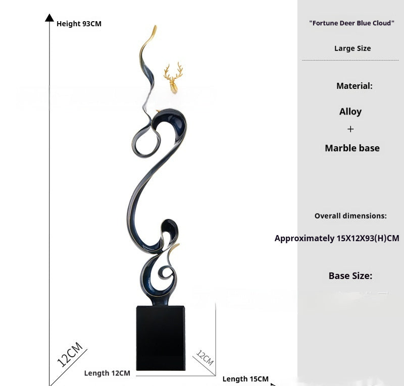 Abstract Wind & Water Sculpture – Modern Artistic Home Décor