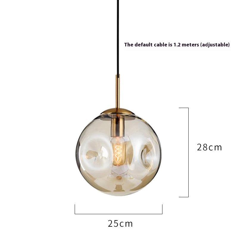 Modern Glass Iron Chandelier – Elegant Restaurant Ceiling Feature