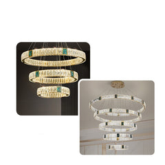 Light Luxury Crystal Chandelier for Living Room, Dining, Bedroom & Study