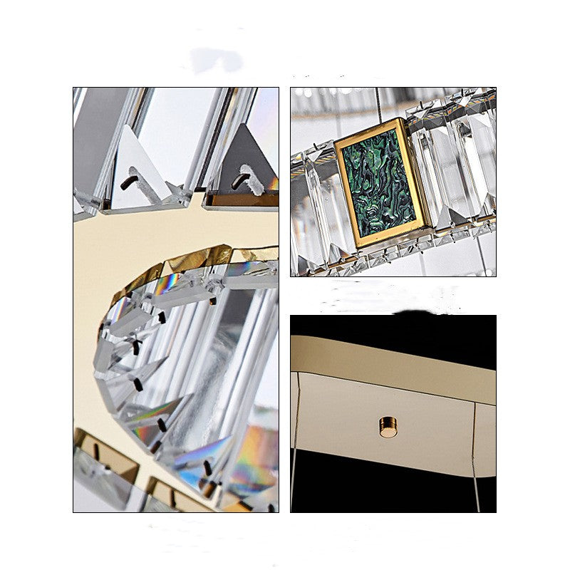 Light Luxury Crystal Chandelier for Living Room, Dining, Bedroom & Study