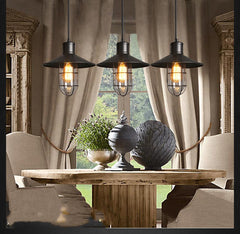 Black Birdcage Glass Chandelier – Industrial Luxury Ceiling Light