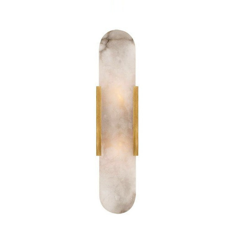 Light-luxury Natural Marble Wall Sconce For The Bedroom In A Modern Style