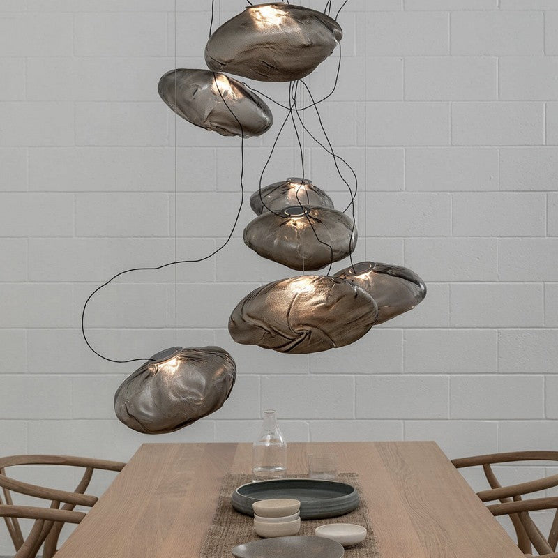 Postmodern Glass Chandelier – Light Luxury Designer Statement Piece