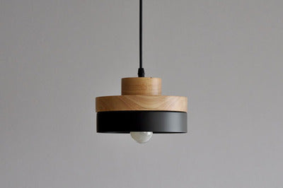 Nordic Solid Wood Chandelier – Elegant Square & Round Pendant Light